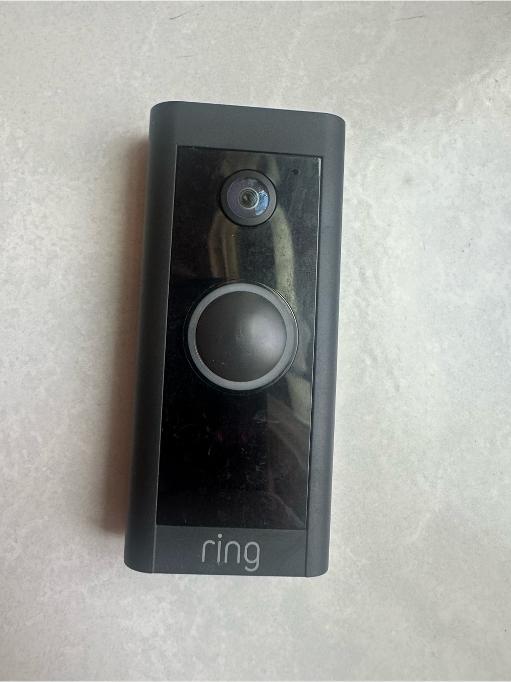 Ring Video Doorbell in Black and Gray